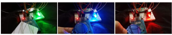 Raspberry Pi Pico với RC522 và RGB LED mô-đun demo